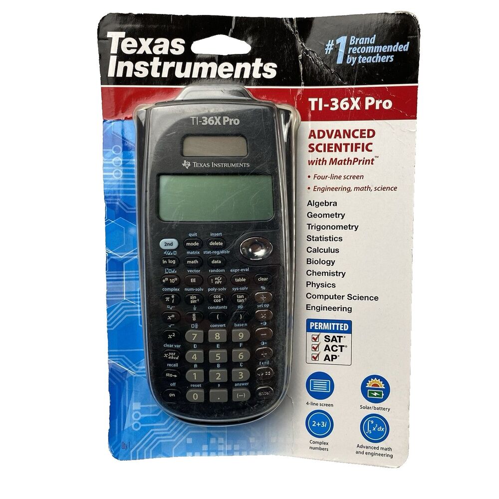 Texas Instruments TI-36X Pro Scientific Calculator MathPrint New Sealed